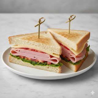 Bocadillo De Jamón York O Pavo Y Queso