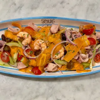 Calamari e gamberi alla catalana