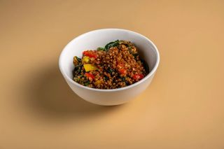 Гречка со шпинатом