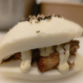 Pan bao de costilla barbacoa