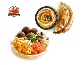 Falafel Zestaw + Hummus z Pitą