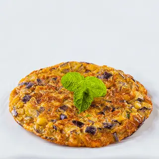 Tortilla De Patatas Con Jamón Serrano Y Setas para 4-5 personas