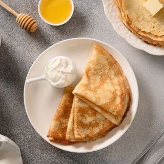 Блины со сметаной 