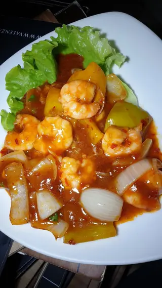 167. Gamberi in salsa piccante