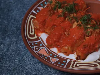 Голубці з вудженою сметаною