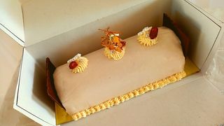 Bûche Saint Michel à la Pâte d'Amande - 8 à 10 Personnes