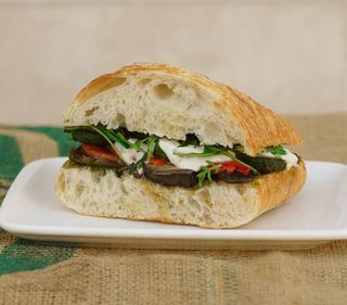 Legume la grătar și burrata