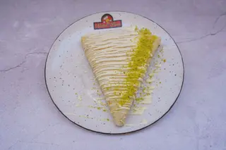 63. Cheesecake pistaccio palačinka