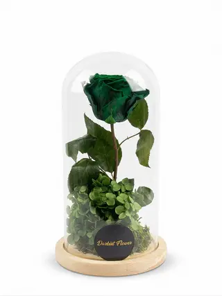 Cloche avec fleurs éternelle