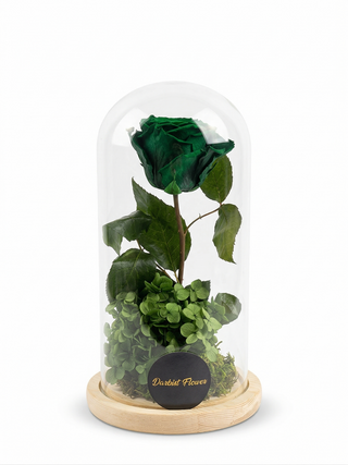 Cloche avec fleurs éternelle