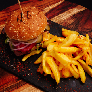 MENIU BURGER PUI CU BACON