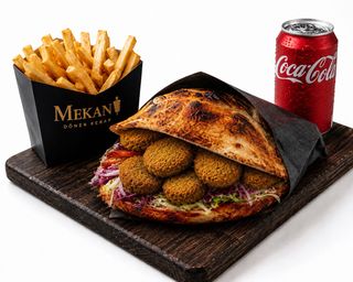 Menü panino falafel
