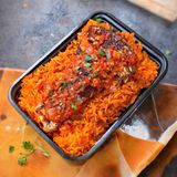 JOLLOF RICE X CHICKEN X PLANTAIN