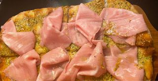 Pinsa Pistacchio e Mortadella - Gluten Free