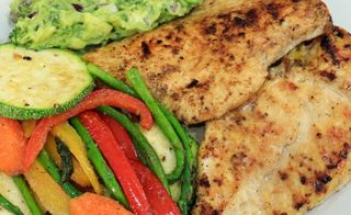 Pollo a la plancha salteado