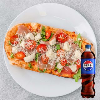 Pizza Verde E Roso + Pepsi 0,5l