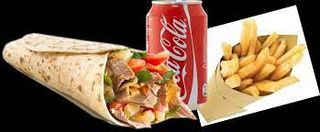 Menù con piadina kebab