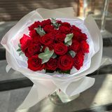 Букет з червоних троянд (21 штука) 