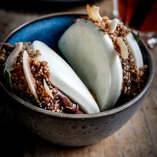 Bao bun de Nutella & crumble de coco (1 ud)