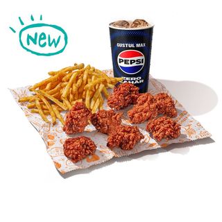 8 pc. Sauce´d Nuggets Large Meal