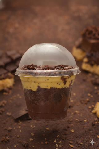 Bolo de Pote Trufado de Chocolate e Maracujá