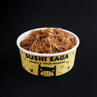 Spaghetti di soia con verdure saltate