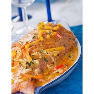 Whole Tilapia Coconut Sauce + Accompaniment