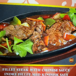 Solomillo Con Salsa China Con Salsa Pimienta