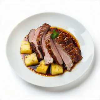 Pato Asado Con Piña Natural