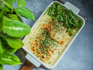 Naleśniki zapiekane z kurczakiem