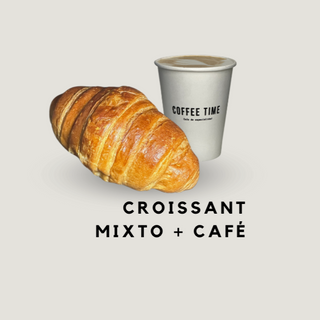 Menú Croissant Mixto y café 
