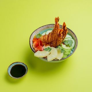 Պոկե տեմպուրա ծովախեցգետնով