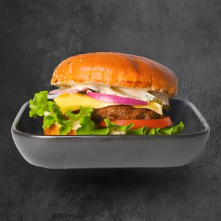 Бургер с мраморной говядиной