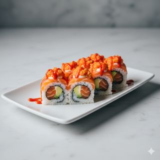 Spicy sake roll 8 pezzi