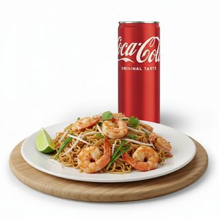 Pad Thai original + Lattina Coca-Cola