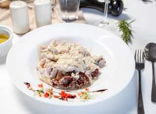 Penne Tuscan garlic chicken