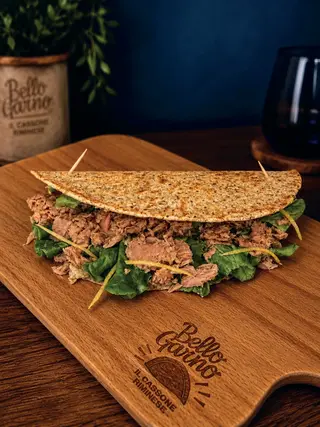 Piada fit mediterranea - 628 kcal