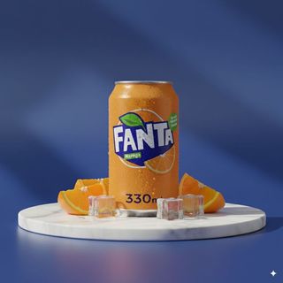 Fanta Naranja lata (330ml)