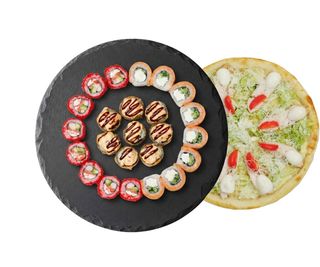 Смешанное Ассорти Джилленхол (24 шт + пицца Цезарь)