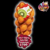 Bubble Waffle Twix-ի միջուկ, Ելակ, Կիվի, Պաղպաղակ, Նուտելլա, Կարամել