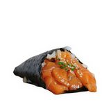 Temaki de salmón macerado