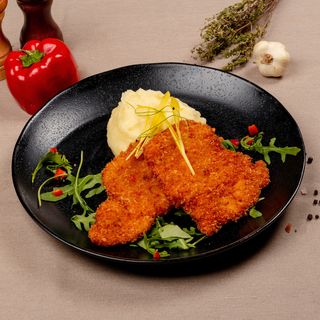 2x Snitel curcan cu piure de cartofi