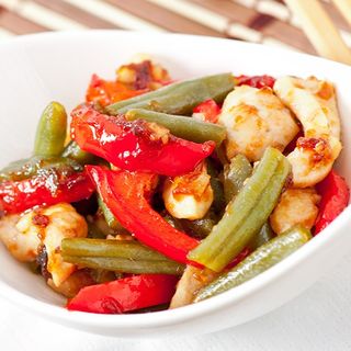 129. Pollo con peperoni