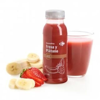 Smoothie Fresa y Plátano Carrefour Botella 25 Cl.