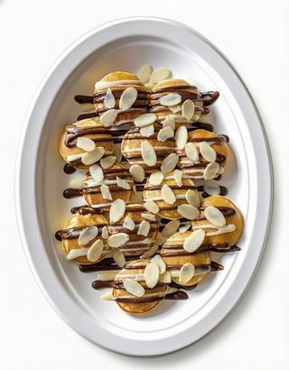 Панкейк со сгущенным молоком и шоколадом /Pancake cu lapte condensat și ciocolată