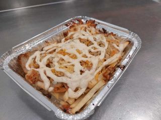 Patatas fritas kebab