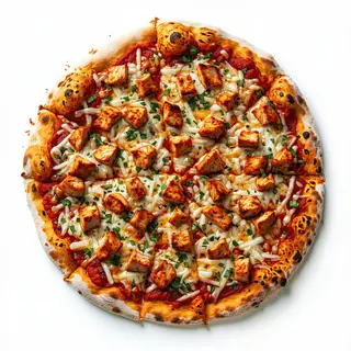 Chicken tikka pizza