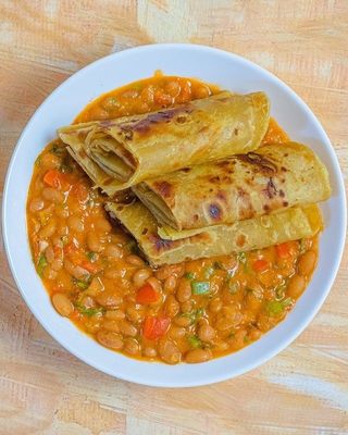 Chapati Yellow Beans