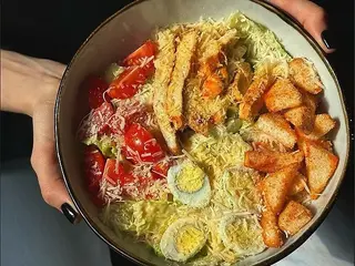 Салат Цезар з креветками  (290г)