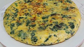 Tapa de tortilla de espinacas
